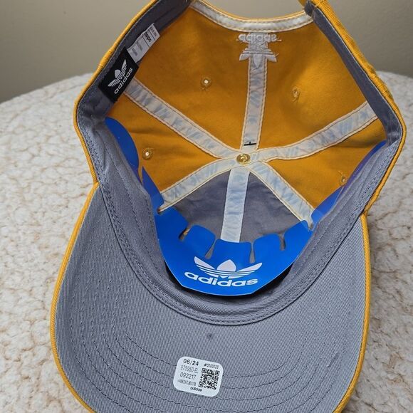 NWT Adidas Relaxed Strap-Back Hat Color Preloved Yellow OS - Picture 5 of 7